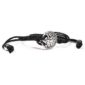 Kristalloteket Armband Tree of Life svart justerbart