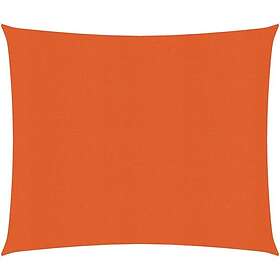 vidaXL Solsegel 160g/m² fyrkantig orange 4x4 m HDPE