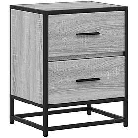 vidaXL Sängbord grå sonoma 40x31x50 cm konstruerat trä