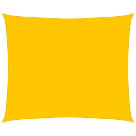 vidaXL Solsegel 160g/m² fyrkantig gul 4,5x4,5 m HDPE