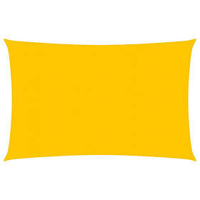vidaXL Solsegel 160g/m² rektangulär gul 2x3,5 m HDPE