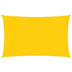vidaXL Solsegel 160g/m² rektangulär gul 4x6 m HDPE