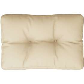 vidaXL Palldyna beige 60x40x12 cm tyg