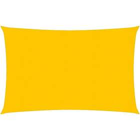 vidaXL Solsegel 160g/m² gul 3x4 m HDPE