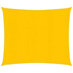 vidaXL Solsegel 160g/m² fyrkantig gul 5x5 m HDPE