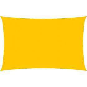 vidaXL Solsegel 160g/m² gul 3x5 m HDPE