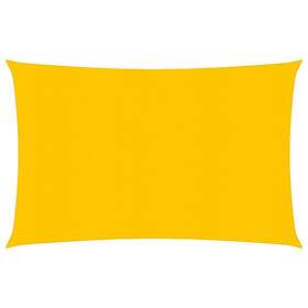 vidaXL Solsegel 160g/m² rektangulär gul 3,5x4,5 m HDPE