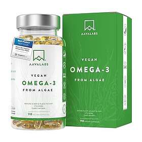 AAVA LABS Vegan Omega-3 From Algae 90 Kapslar