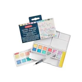 Derwent Pastel Shades Paint Pan Set 12 halvkoppar