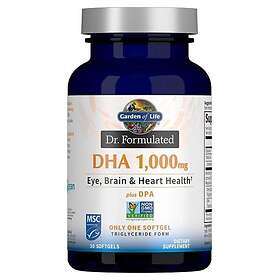 Garden of Life Dr. Formulated DHA, 1000mg (Citrus) 30 softgels