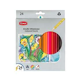 Toma Triangulära Blyertspennor 24 Färger (382837)