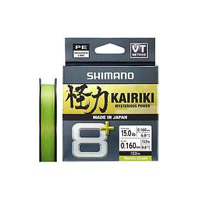 Shimano Kairiki 8+ 150m Green 0,16mm