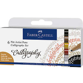 Faber-Castell Kalligrafipennor Pitt artist pen Calligraphy 6-pack