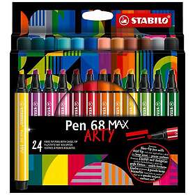 Stabilo Pen 68 MAX Fiberpenna Arty 24-pack