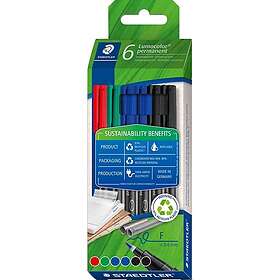 Staedtler Lumocolor Permanent penna 318 6-pack