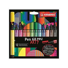 Stabilo Pen 68 MAX Fiberpenna Arty 12-pack