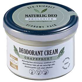 Naturlig Deo Ekologisk Deodorant Cream Grapefrukt 200ml