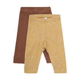 BeKids Ribbade Leggings 2-pack Bone Brown