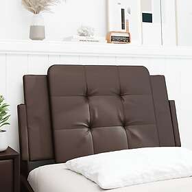 vidaXL Dyna till huvudgavel brun 90 cm konstläder