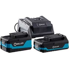 Kellen 18V 2,0 4,0Ah Batterier Og Lader