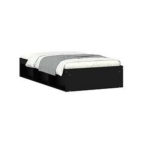 vidaXL Sängram svart 90x200 cm