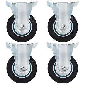 vidaXL Fasta hjul 24 st 100 mm