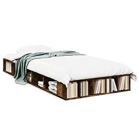 vidaXL Sängram rökfärgad ek 90x200 cm konstruerad trä