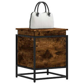 vidaXL Förvaringslåda lock rökfärgad ek 40x40x51,5 cm konstruerat trä