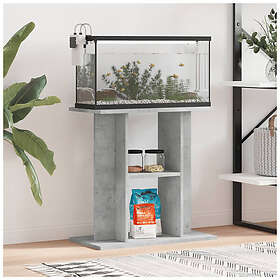 vidaXL Akvariebänk betonggrå 60x30x60 cm konstruerat trä
