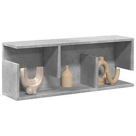 vidaXL Väggskåp 80x20x30 cm betonggrå konstruerat trä