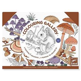 Djeco Målarbilder vackra skogsmotiv att färglägga