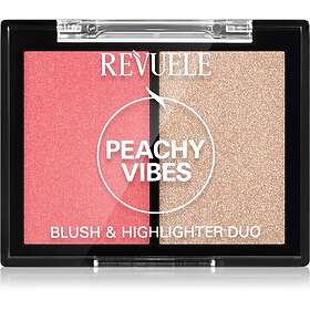 Revuele Blush & Highlighter Duo Rouge med illuminator