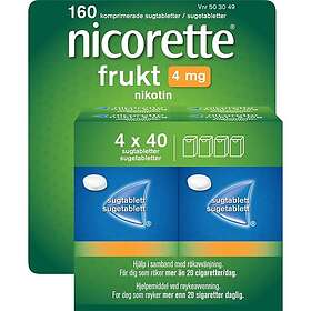 Nicorette Fruit 4mg 160st  Sugtablett 