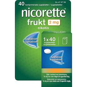 Nicorette Fruit 2mg 40 Sugtabletter