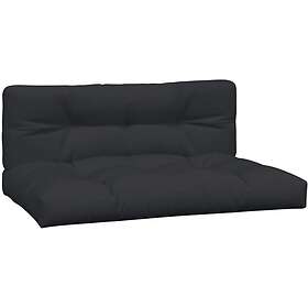 vidaXL Palldynor 2 st svart tyg