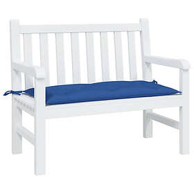 vidaXL Bänkdyna för trädgården blå 100x50x7 cm oxfordtyg