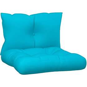 vidaXL Dynor till pallsoffa 2 st turkos Oxford-tyg