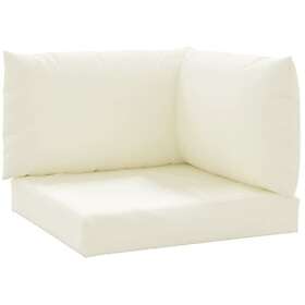 vidaXL Palldynor 3 st gräddvit oxfordtyg