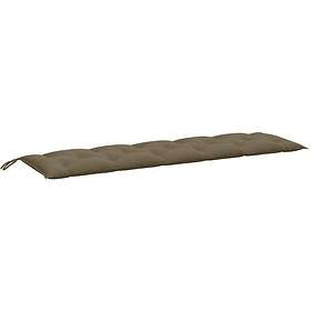 vidaXL Bänkdyna melerad taupe 180x50x7 cm tyg