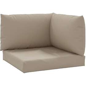 vidaXL Palldynor 3 st taupe oxfordtyg