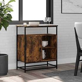 vidaXL Rökfärgad Ek Byrå 69x35x80 cm konstruerat trä