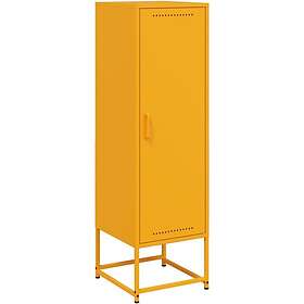 vidaXL Högskåp senapsgul 36x39x123 cm stål