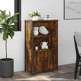 vidaXL Skåp rökfärgad ek 62x32x103.5 cm konstruerat trä
