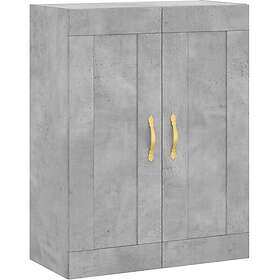 vidaXL Väggskåp betonggrå 69,5x34x90 cm konstruerat trä