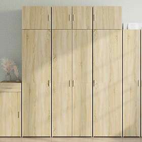 vidaXL Oppbevaringsskap Sonoma Eik 70x42,5x225 cm Konstruert Tre