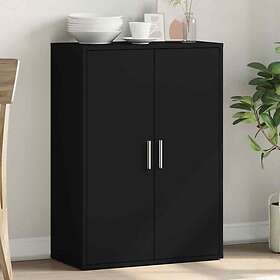 vidaXL Kommode svart 60x31x84 cm konstruert tre