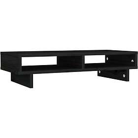 vidaXL Skärmställ svart 60x27x14 cm massiv furu