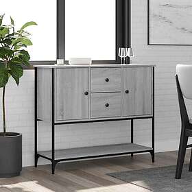 vidaXL Skjenke Grå 100x36x85cm Konstruert Tre