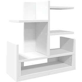 vidaXL Skrivbordshyllor vit 49x20x52,5 cm konstruerat trä