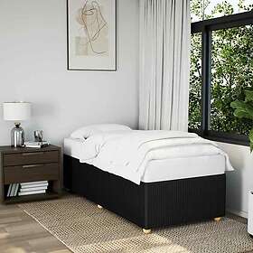 vidaXL Sängram svart tyg